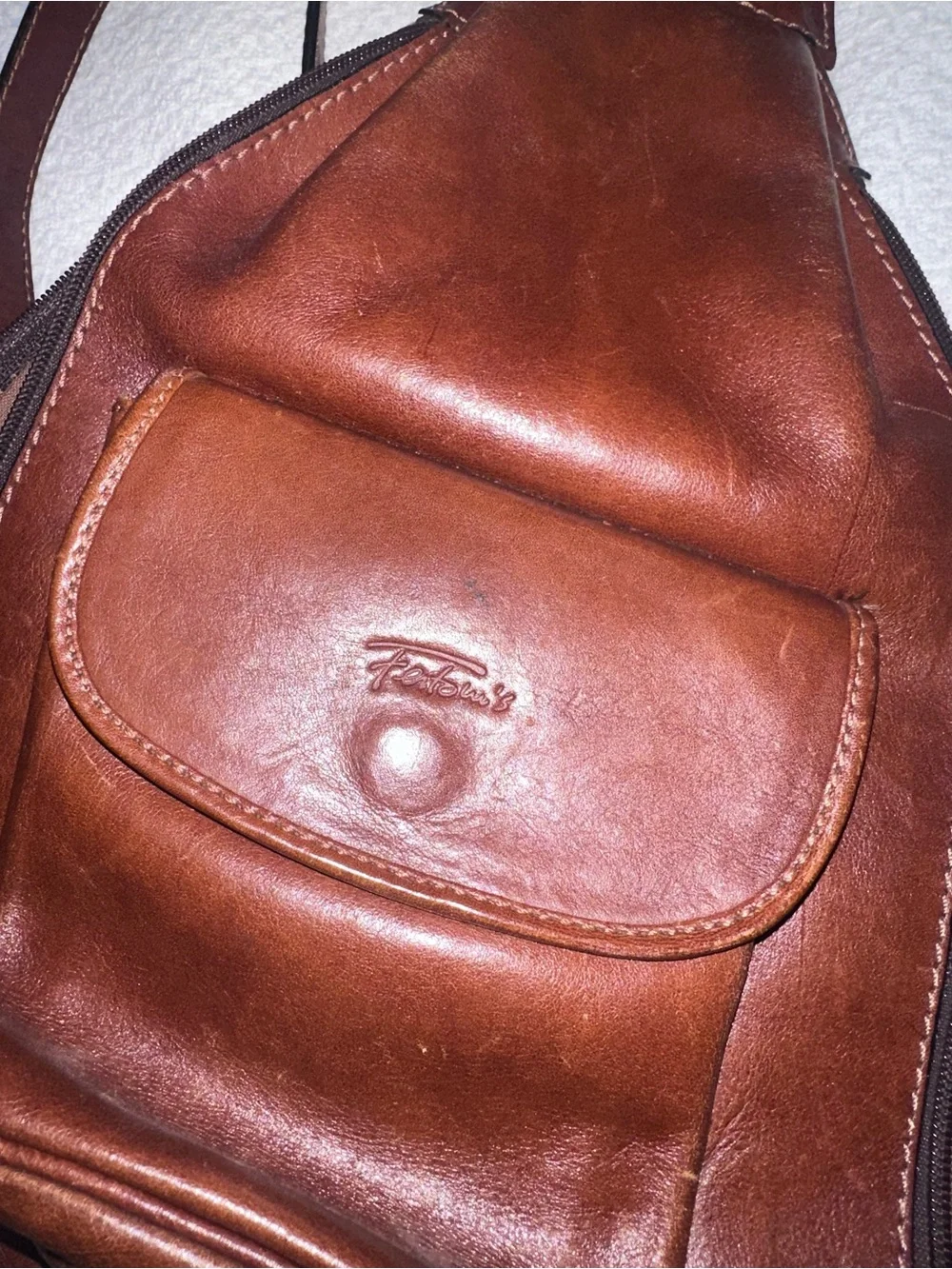 Vintage Fertoui’s Genuine Leather Backpack